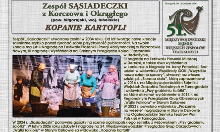 51. MIĘDZYWOJEWÓDZKI SEJMIK WIEJSKICH ZESPOŁÓW TEATRALNYCH-PROGRAM