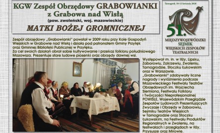51. MIĘDZYWOJEWÓDZKI SEJMIK WIEJSKICH ZESPOŁÓW TEATRALNYCH-PROGRAM