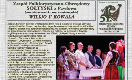 51. MIĘDZYWOJEWÓDZKI SEJMIK WIEJSKICH ZESPOŁÓW TEATRALNYCH-PROGRAM